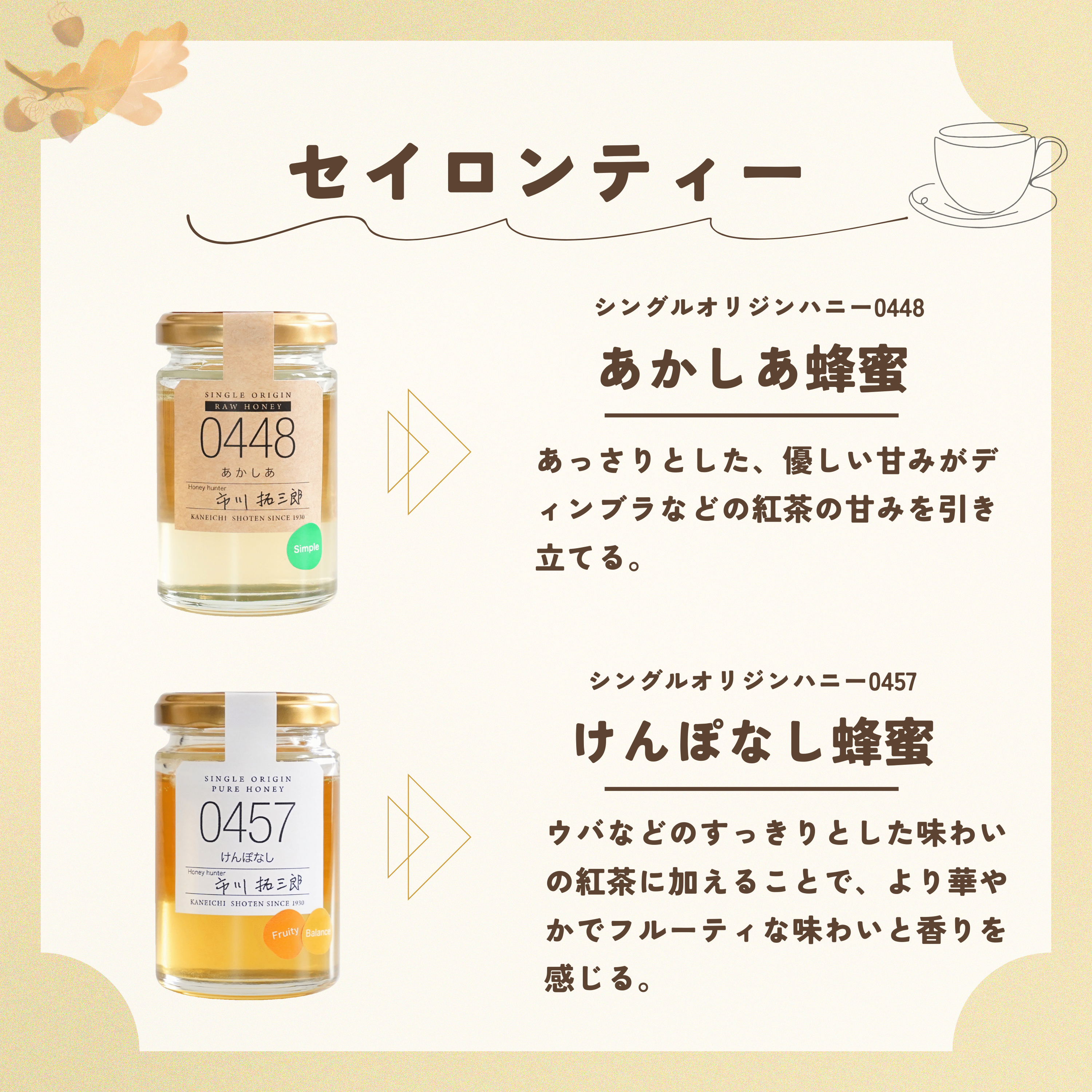 紅茶に合う蜂蜜1