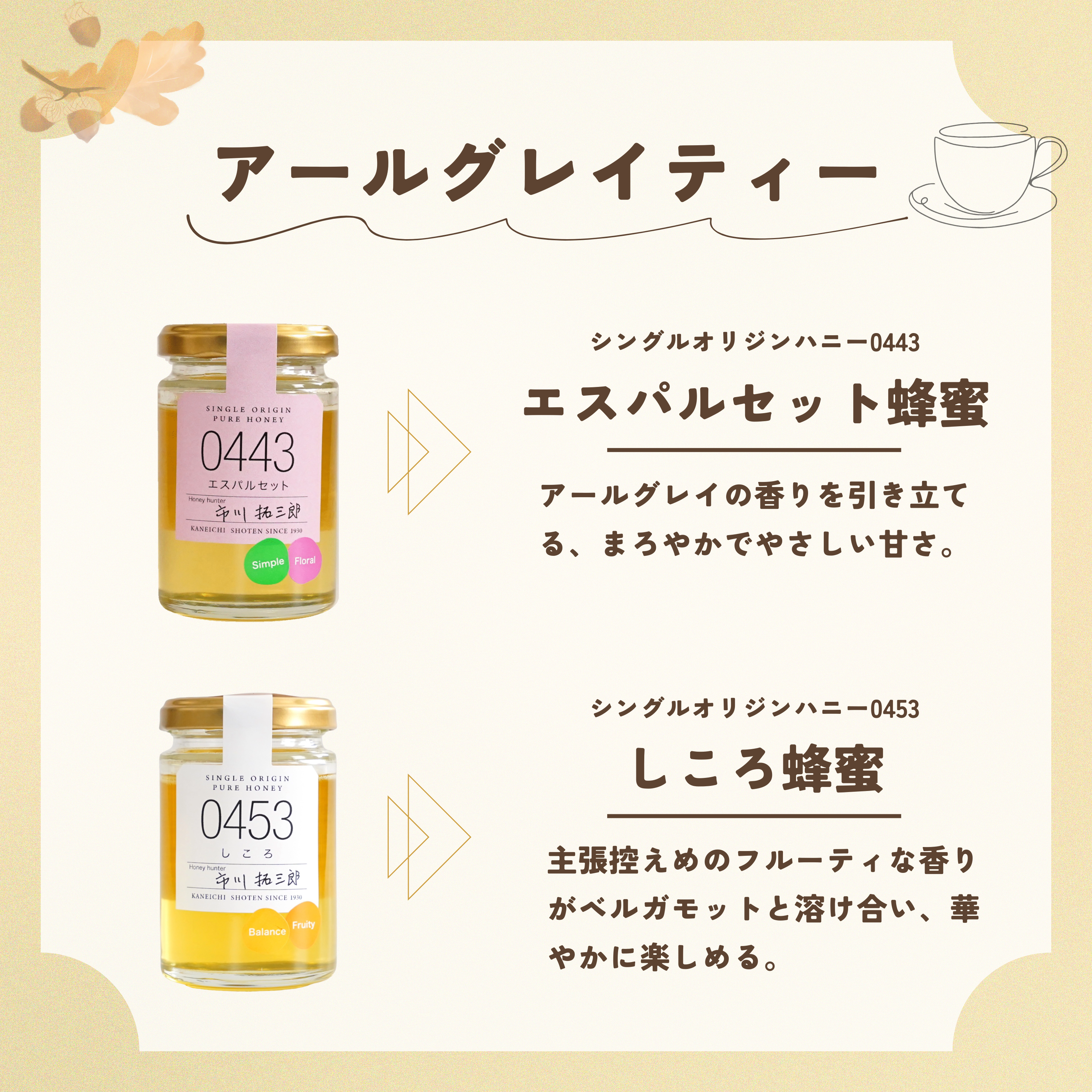 紅茶に合う蜂蜜3