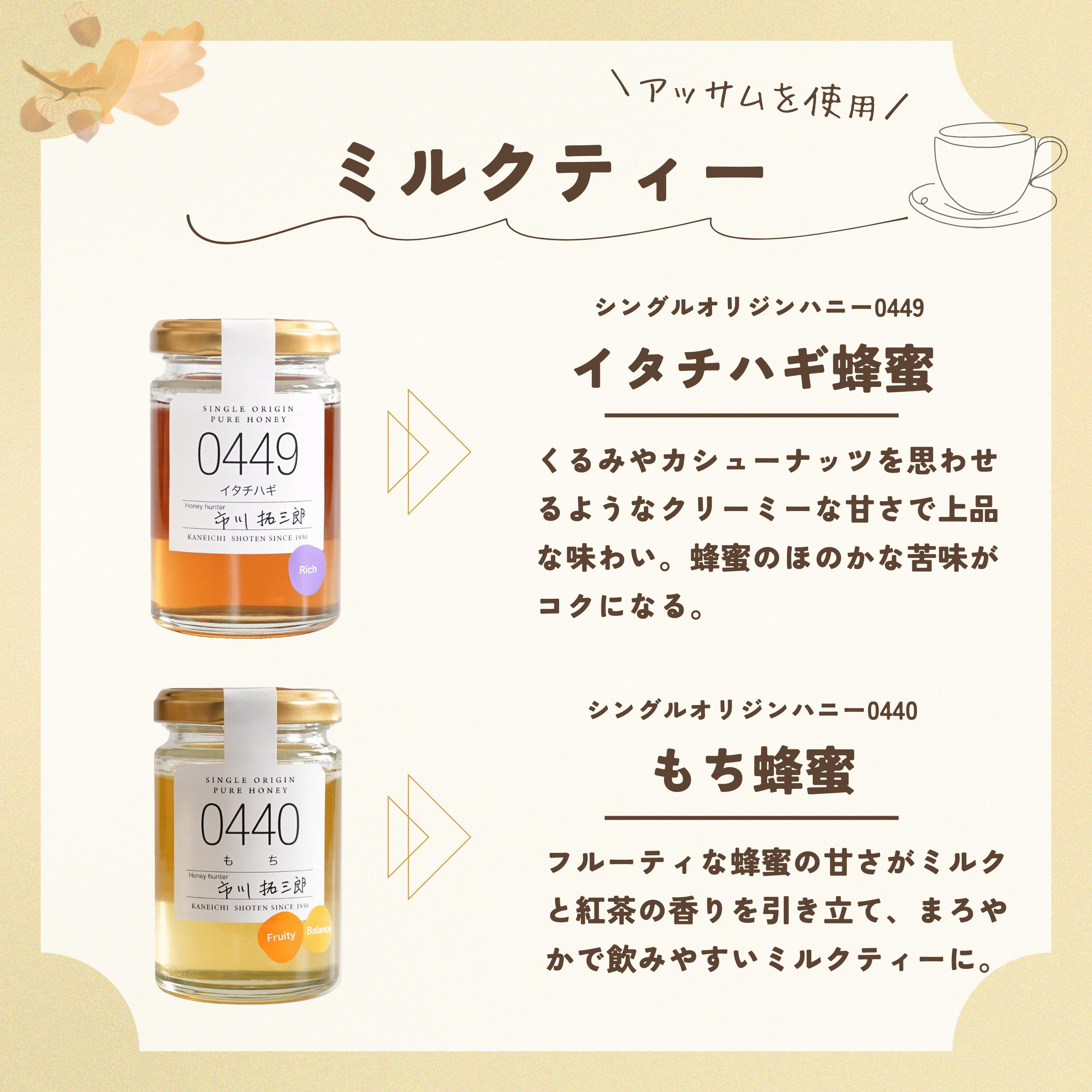 紅茶に合う蜂蜜4